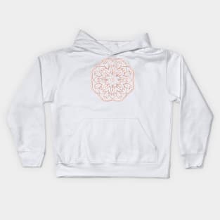 Rose gold mandala Kids Hoodie